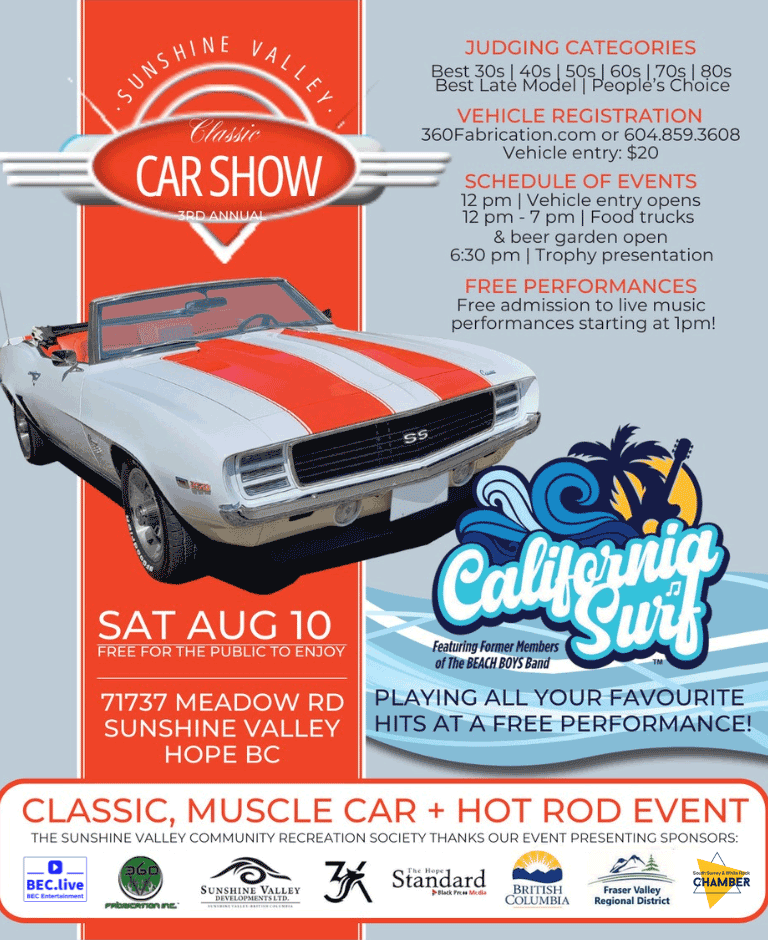 Sunshine Valley Classic Car Show Poster